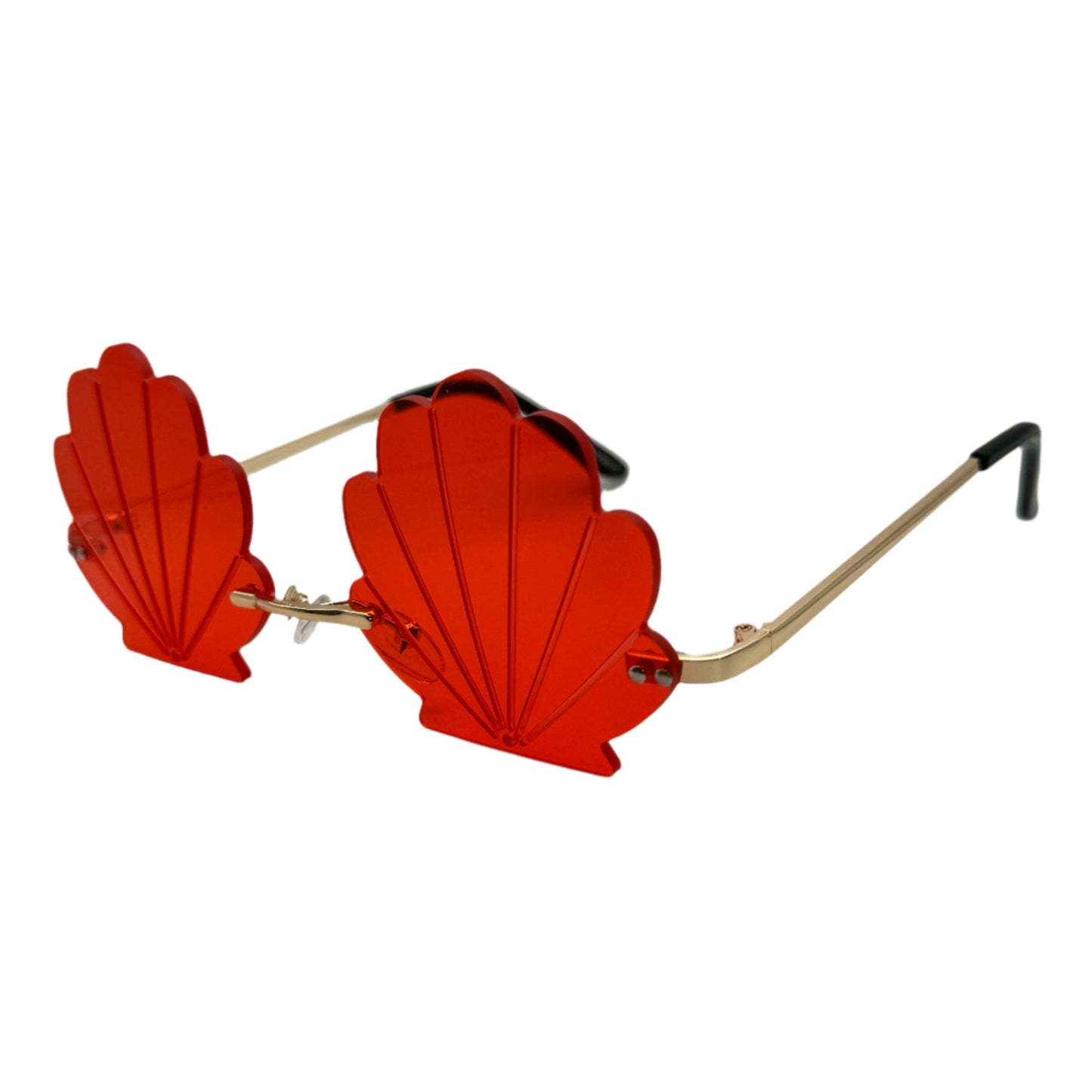 Red Seashell Novelty Sunglasses