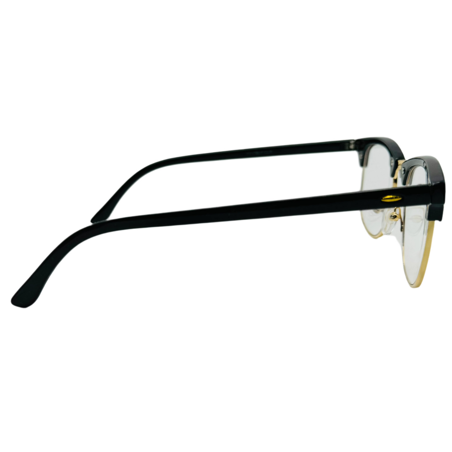 6096 | Clear Lens Half Frame Blue Light Glasses - Non-Prescription