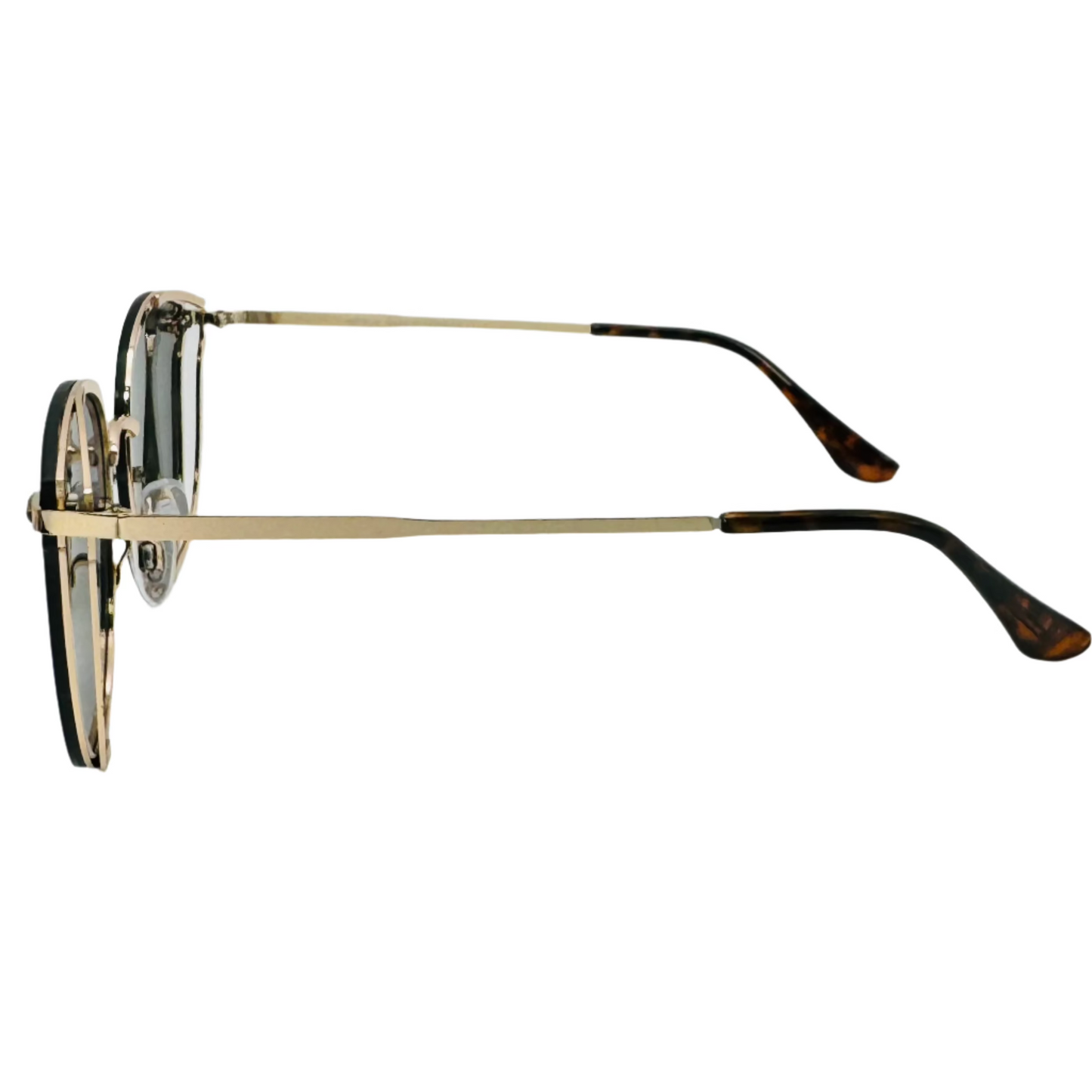 9188 (C) | Rimless Lens Mirrored Cateye Sunglasses