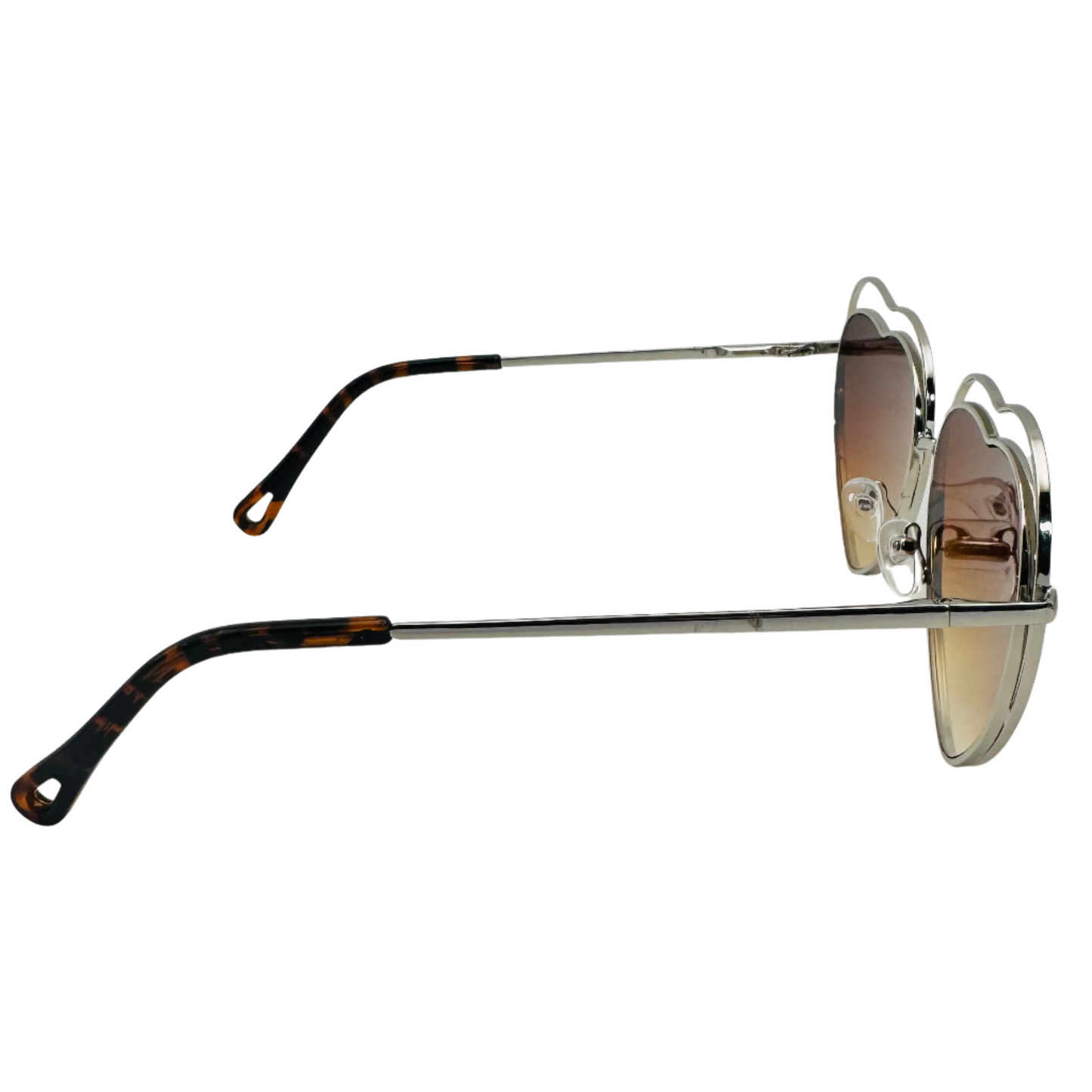 Brown Heart Sunglasses