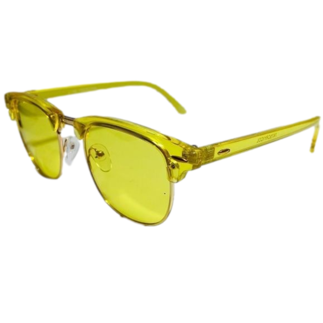 (C) 6009 | Colorful Browline Sunglasses with Color Tinted Lenses