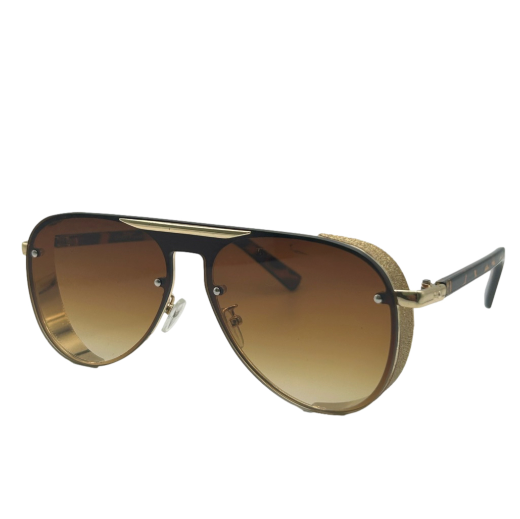 9338 | Aviator Sunglasses with Glitter Accent