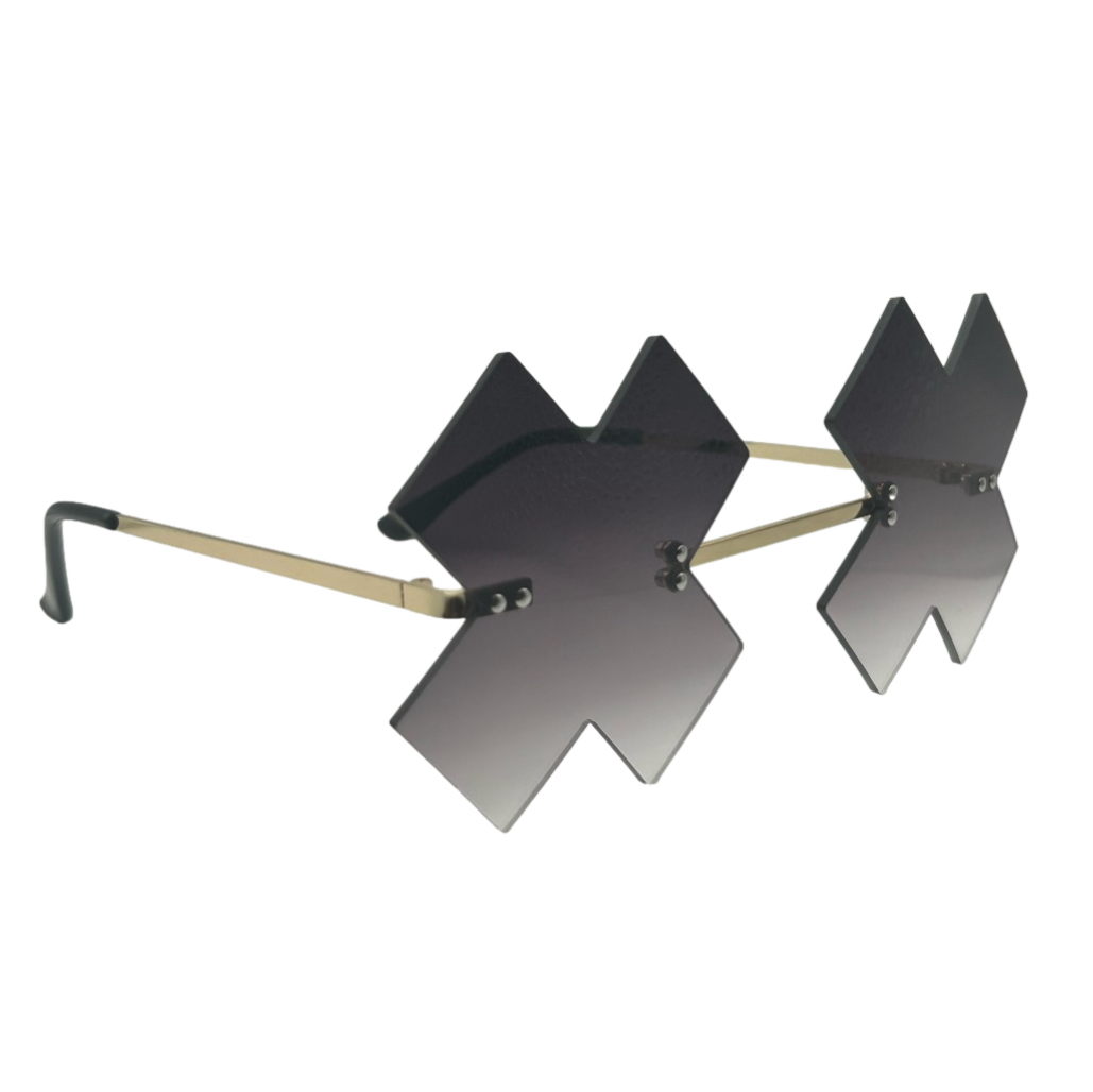Black X Novelty Sunglasses