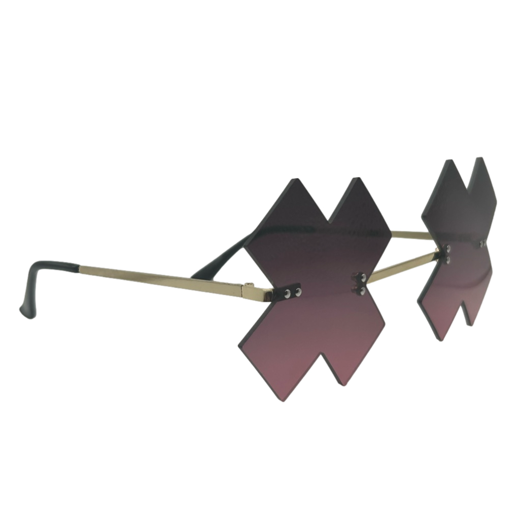 Light Black X Novelty Sunglasses
