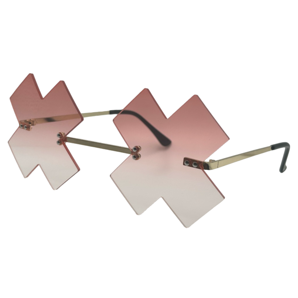 Red X Novelty Sunglasses
