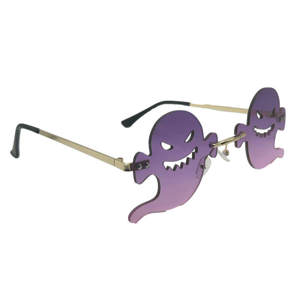 Purple Ghost Lens Novelty Sunglasses | Halloween