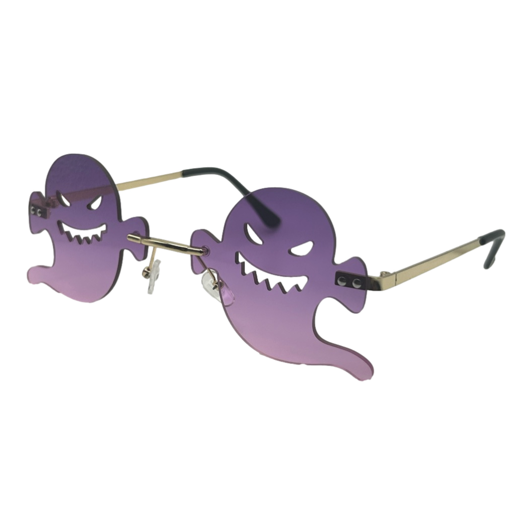 Purple Ghost Lens Novelty Sunglasses | Halloween