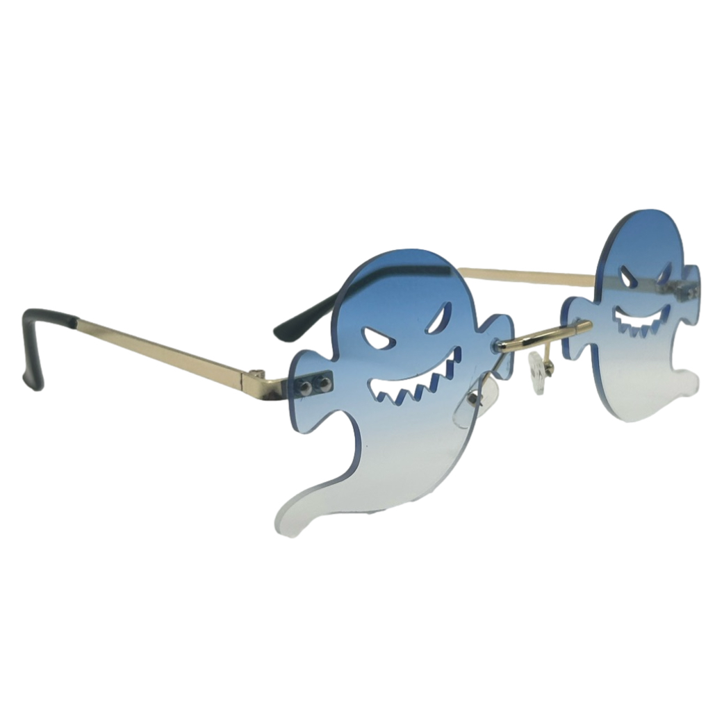 Blue Ghost Lens Novelty Sunglasses | Halloween
