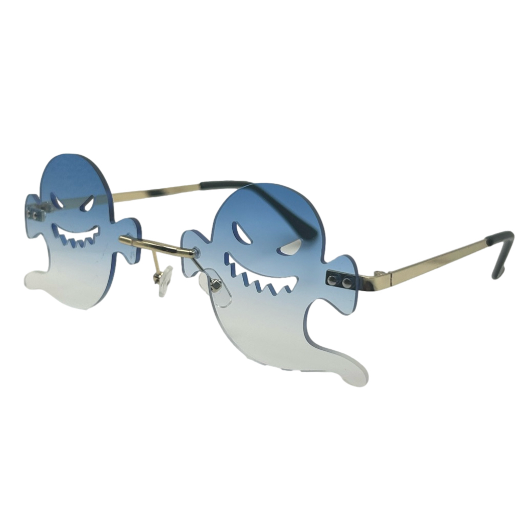 Blue Ghost Lens Novelty Sunglasses | Halloween