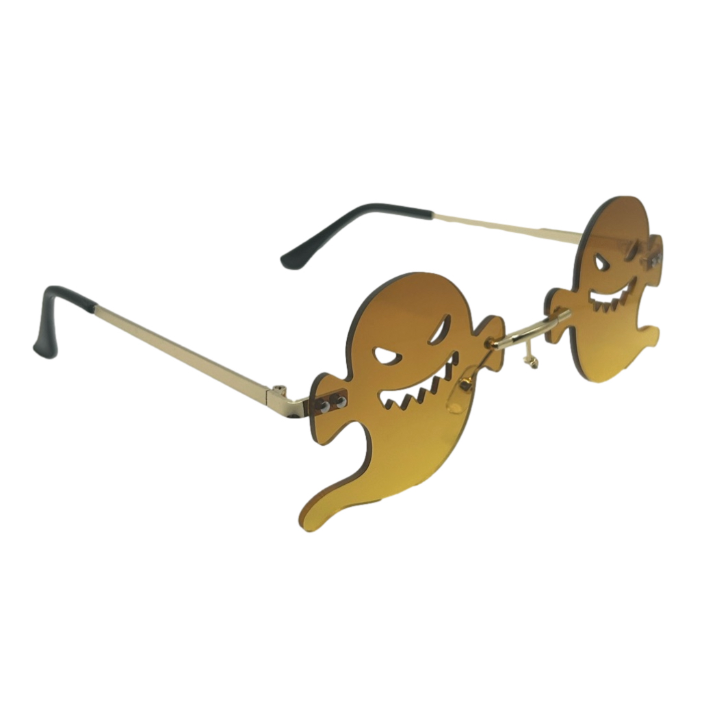 Yellow Ghost Lens Novelty Sunglasses | Halloween