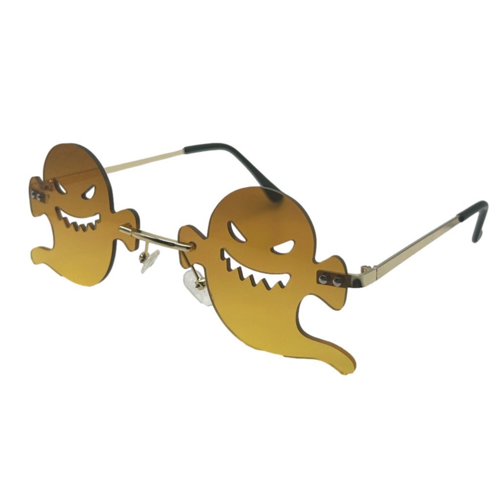 Yellow Ghost Lens Novelty Sunglasses | Halloween