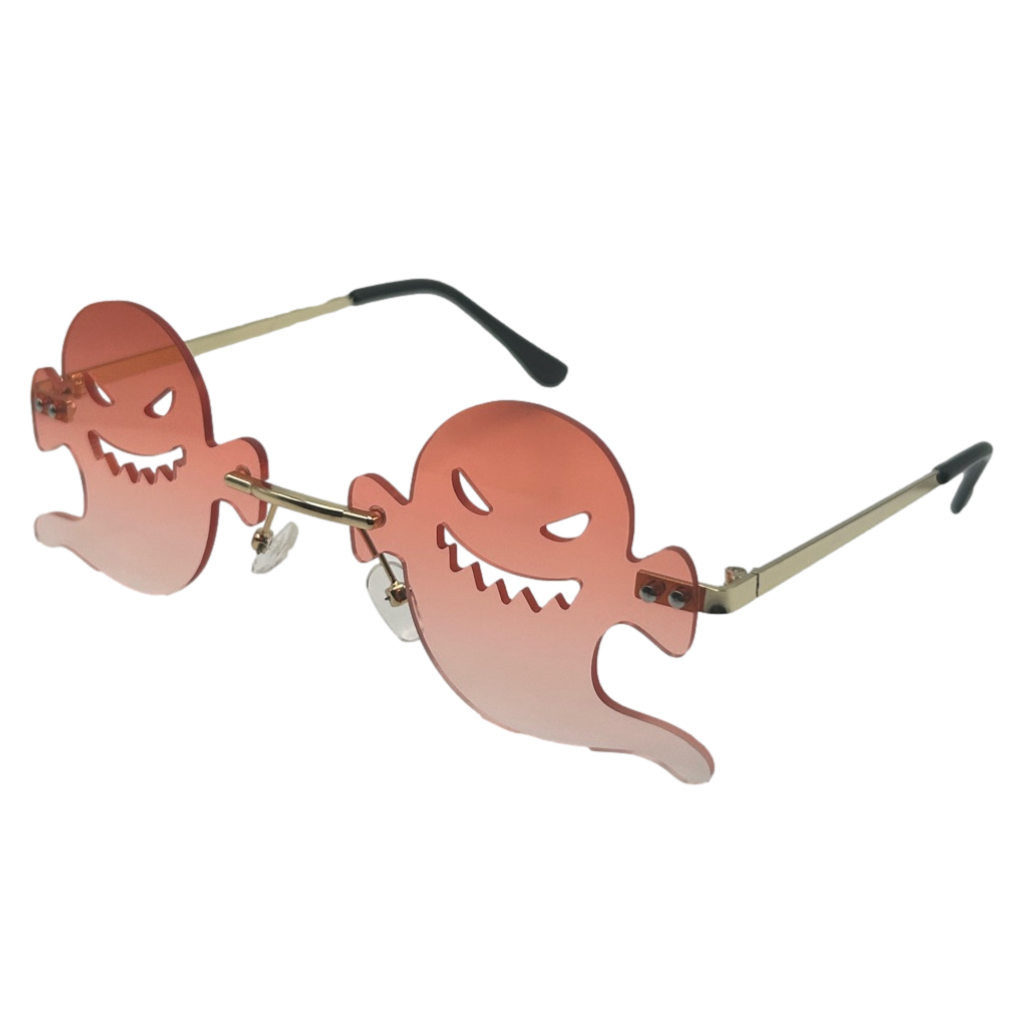 Light Red Ghost Lens Novelty Sunglasses | Halloween