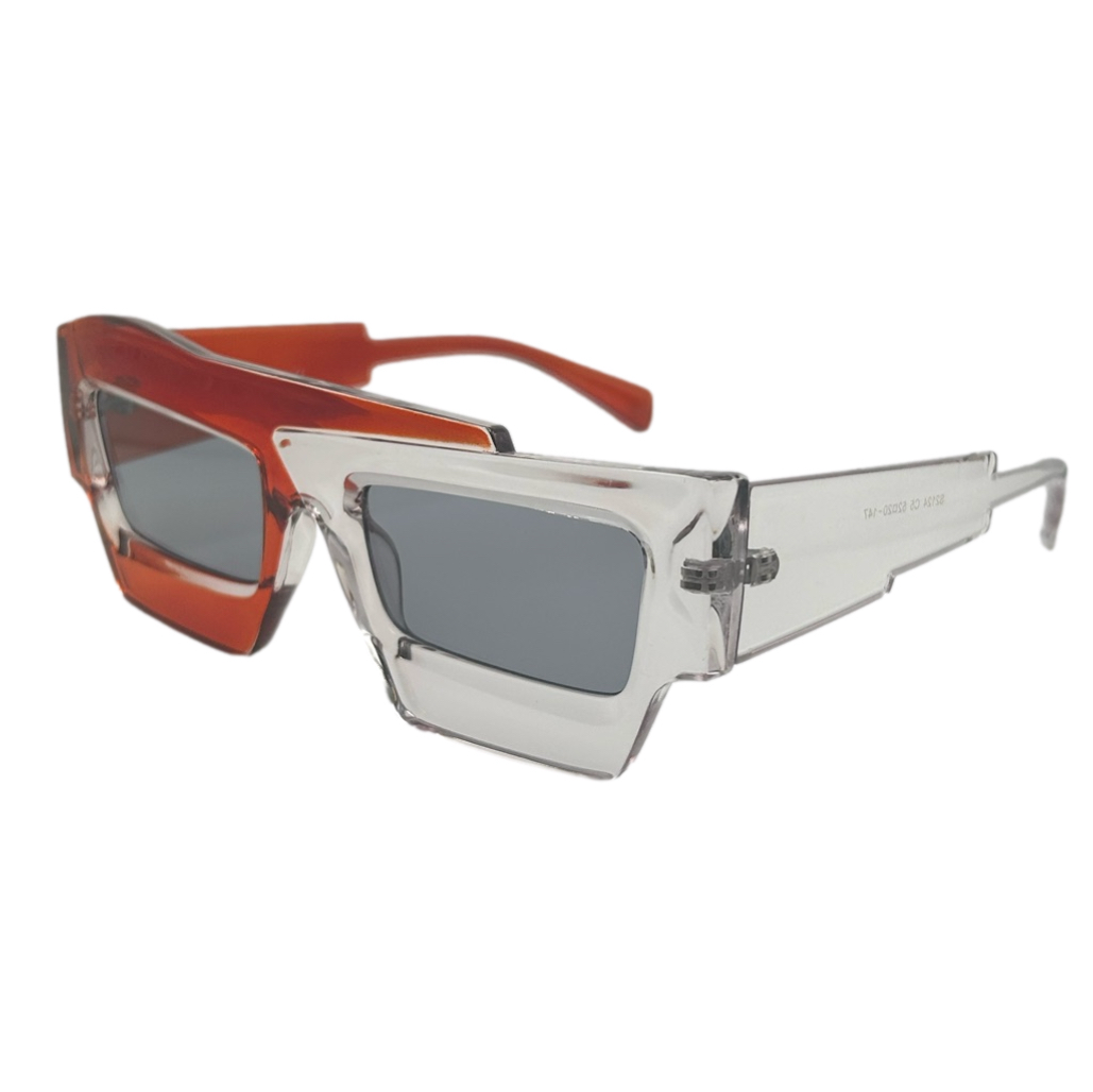 Red/Clear Two Tone Sunglasses