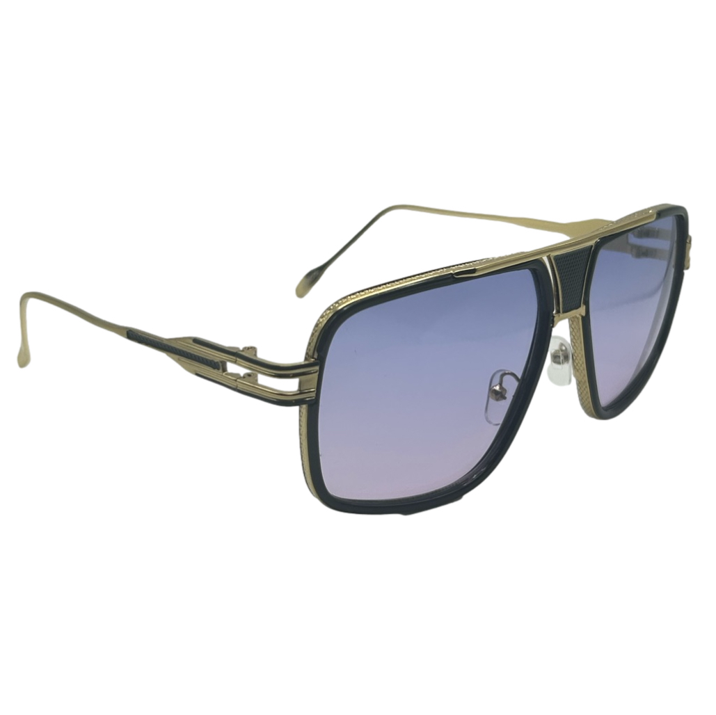 Purple Lens Pilot Aviator Sunglasses