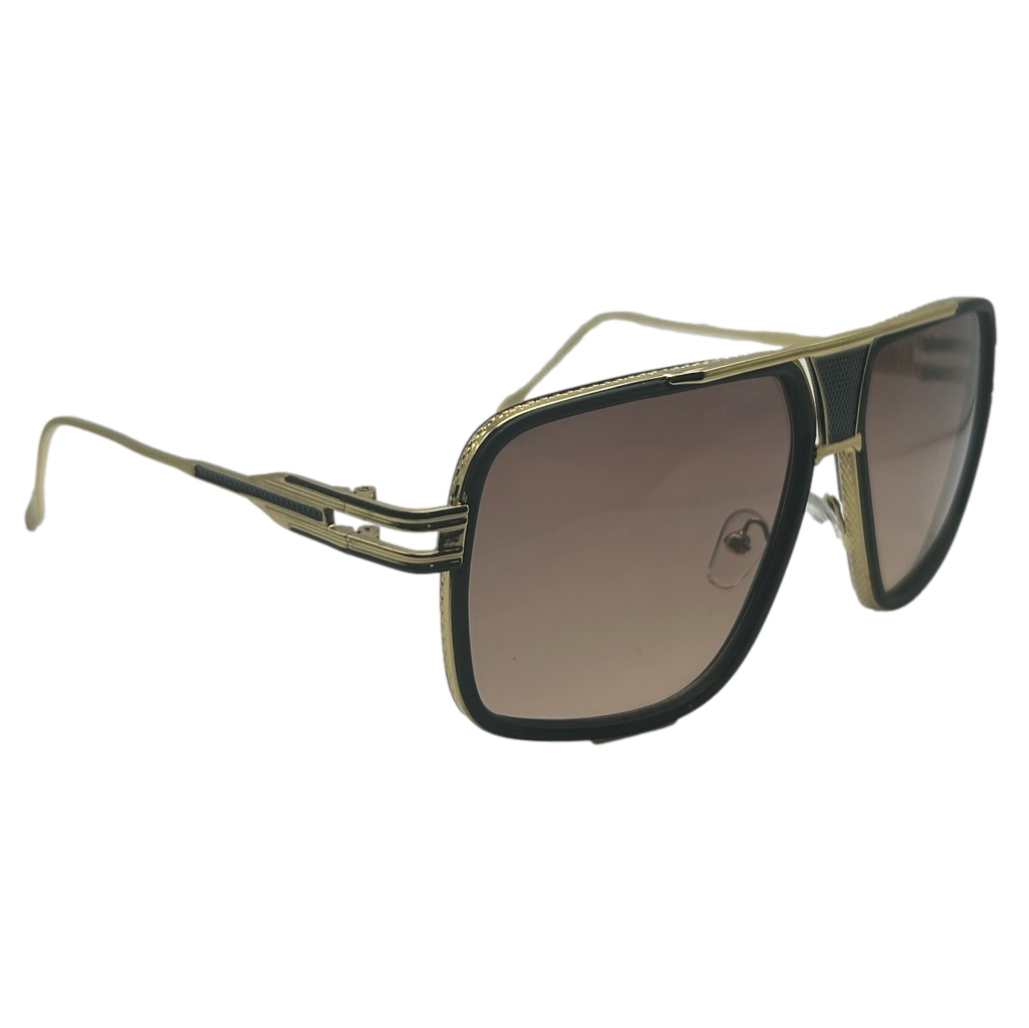 Light Black Lens Pilot Aviator Sunglasses