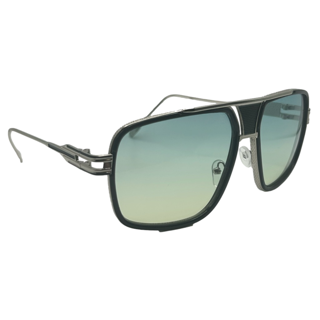 Green Lens Pilot Aviator Sunglasses