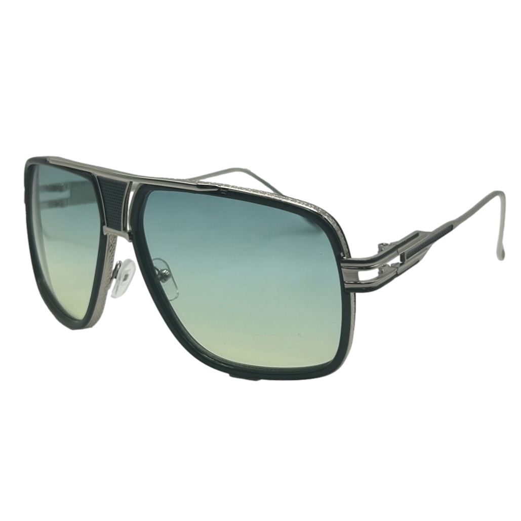 Green Lens Pilot Aviator Sunglasses