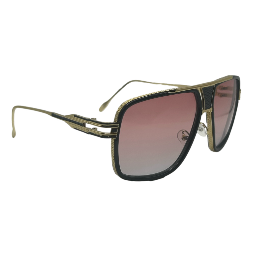 Red Lens Pilot Aviator Sunglasses
