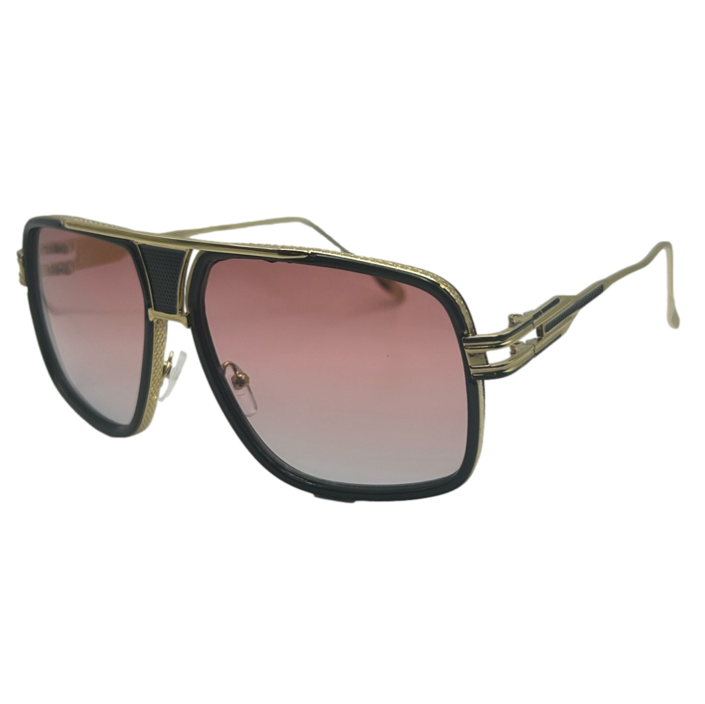 Red Lens Pilot Aviator Sunglasses