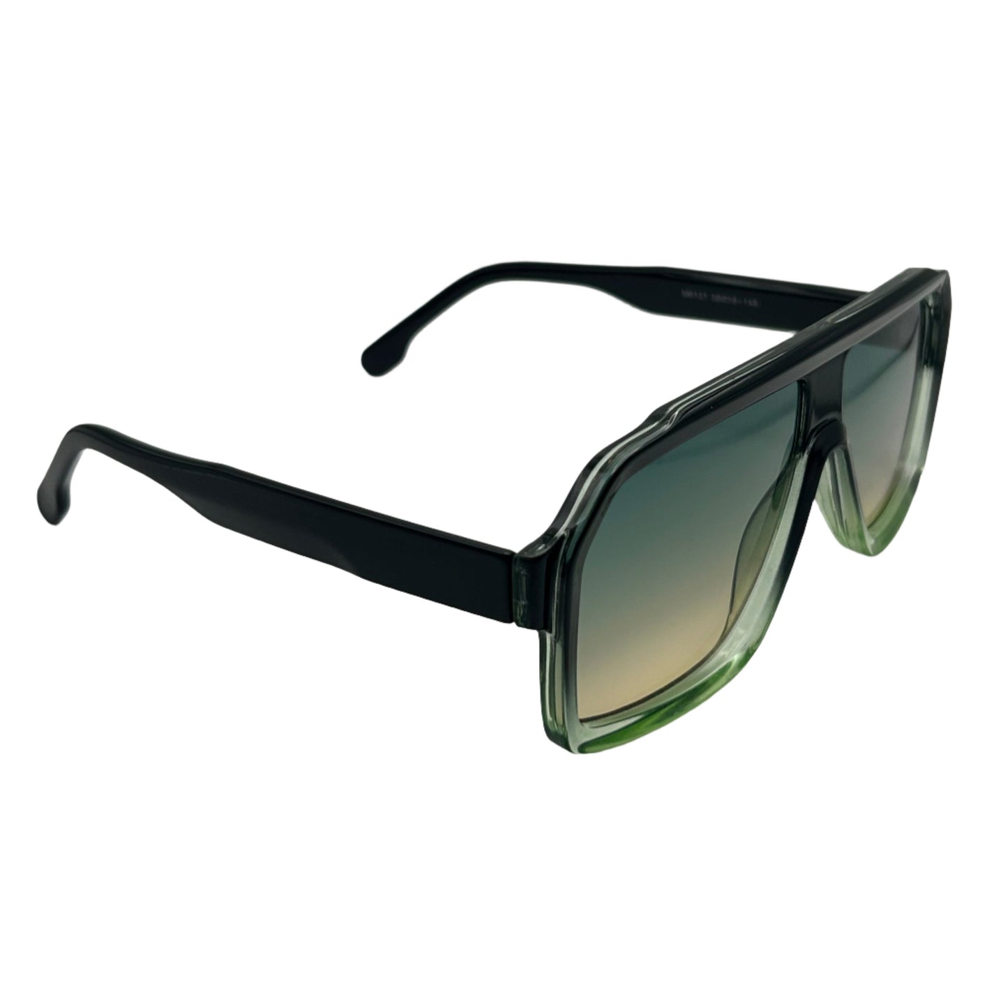 Green Square Lens Sunglasses