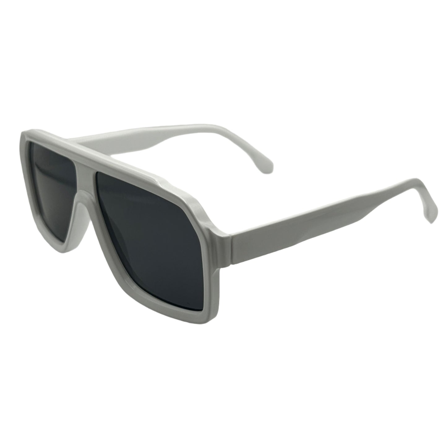 White Square Lens Sunglasses