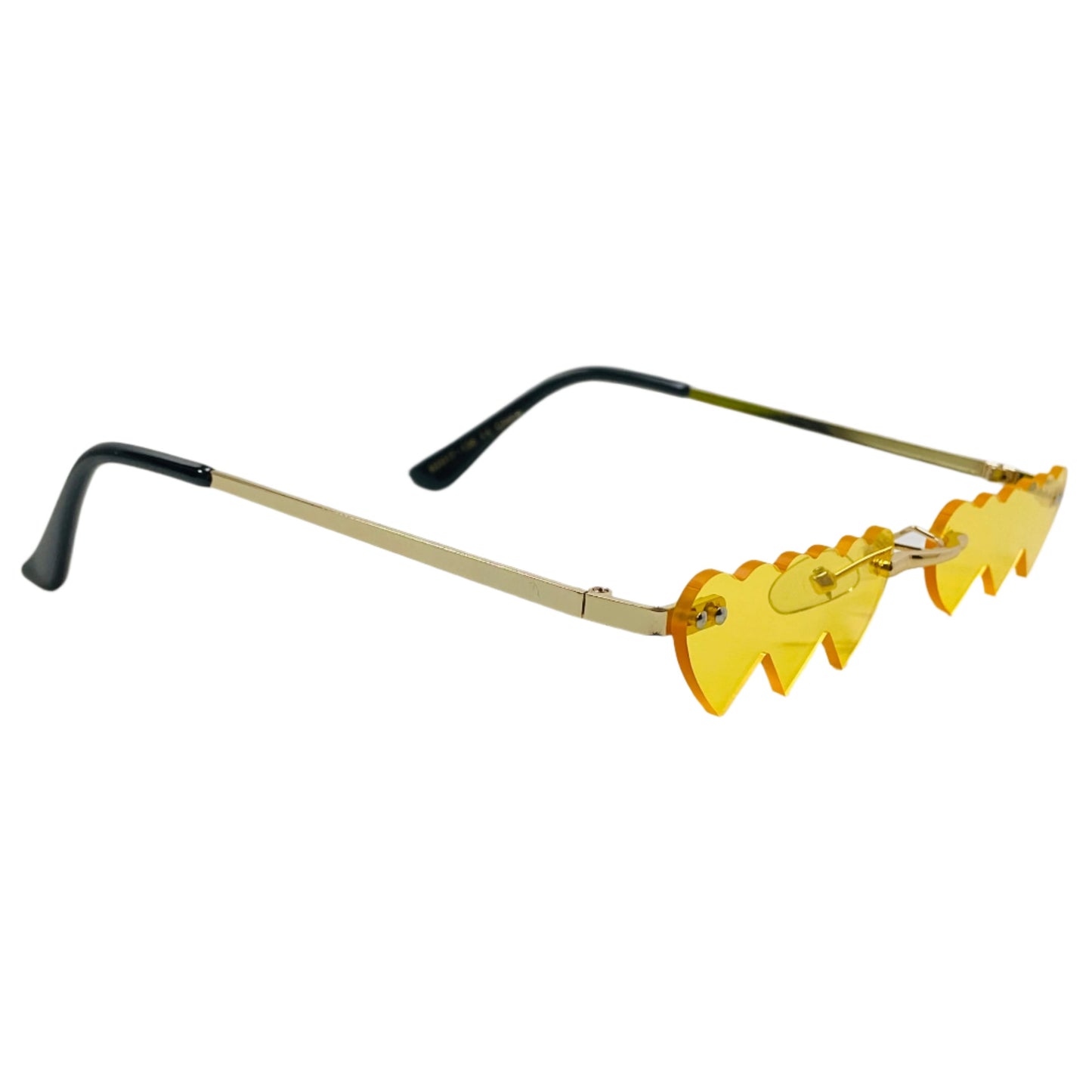 6080 (C) | Triple Heart Rimless Novelty Sunglasses