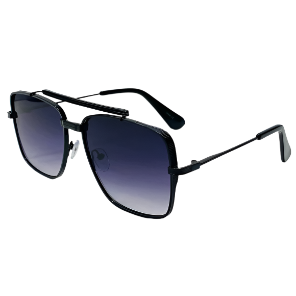 6083 (C) | Square Aviator Metal Sunglasses