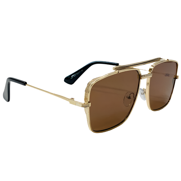 6083 (C) | Square Aviator Metal Sunglasses