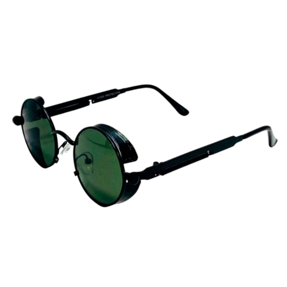 6094 | Round Steampunk Sunglasses with Spring Accents