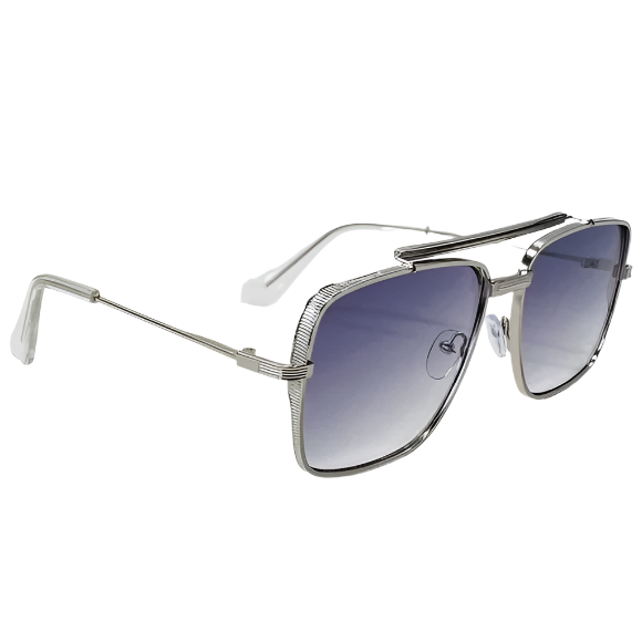 6083 (C) | Square Aviator Metal Sunglasses