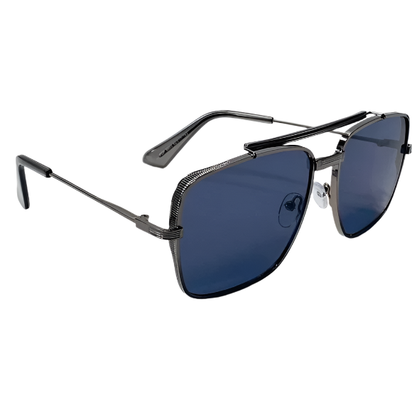 6083 (C) | Square Aviator Metal Sunglasses