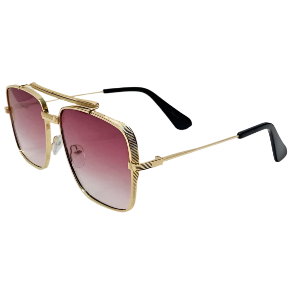 6083 (C) | Square Aviator Metal Sunglasses