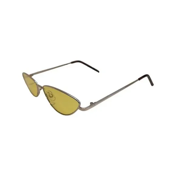 Yellow Slim Cateye Sunglasses