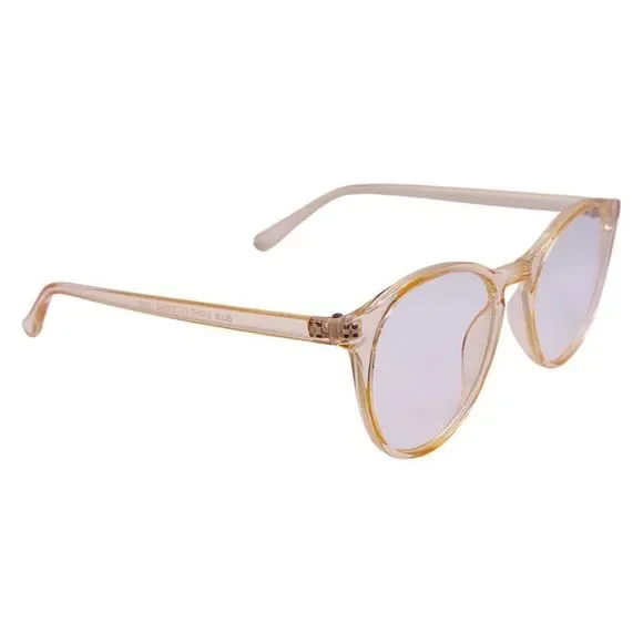 Orange Round Blue Light Blocking Glasses