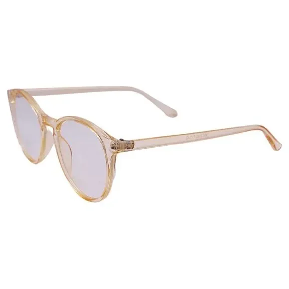 Orange Round Blue Light Blocking Glasses