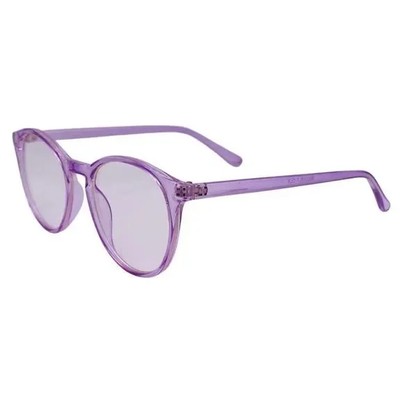 Purple Round Blue Light Blocking Glasses