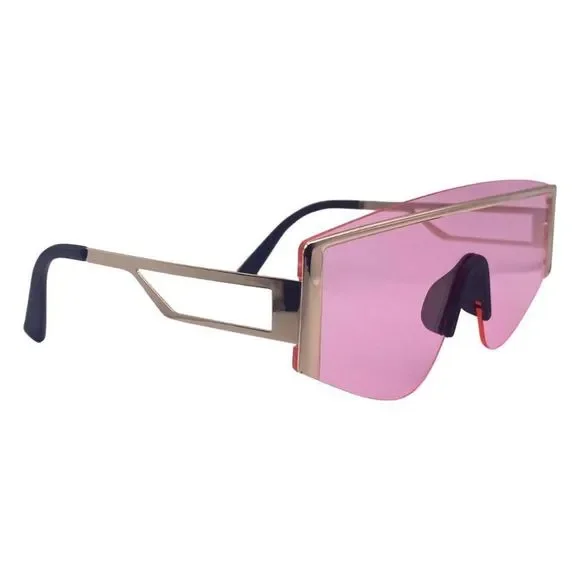 Pink Shield Sunglasses