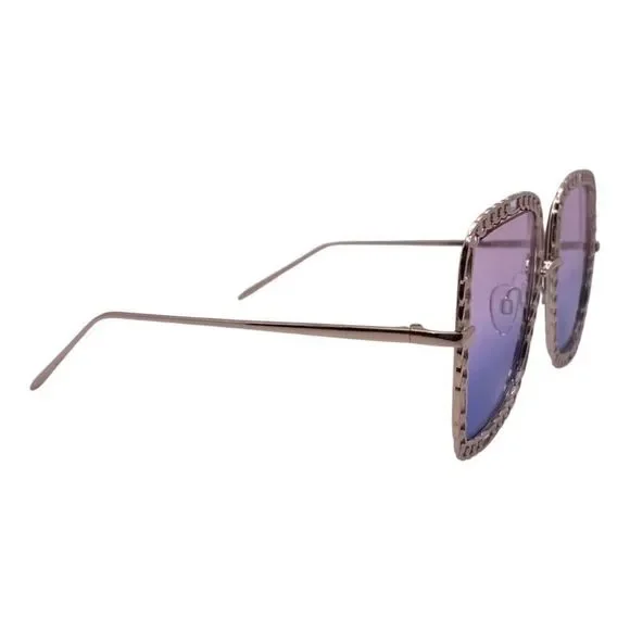 Pink/Purple Chain Accented Ladies Sunglasses