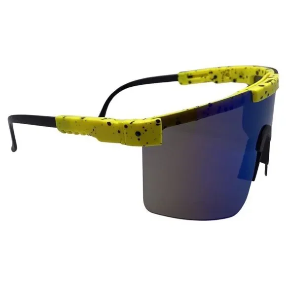 6161 | Sport Wrap Sunglasses with Mirrored Shield Lens