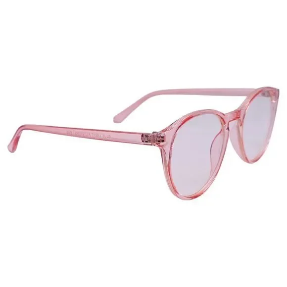 Pink Round Blue Light Blocking Glasses