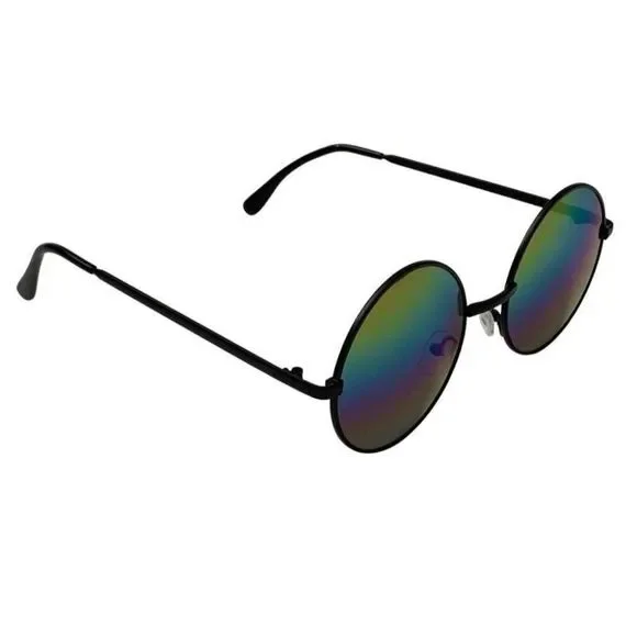 6129 | Round Rainbow Lens Unisex Sunglasses