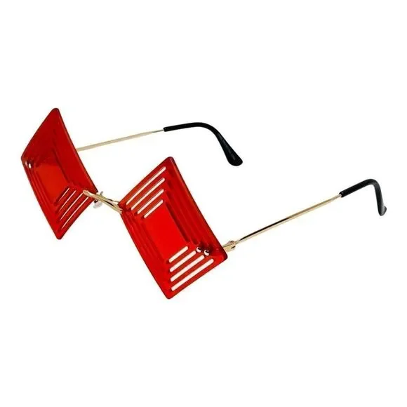 6090 | Novelty Square Glasses with Cutouts in lenses