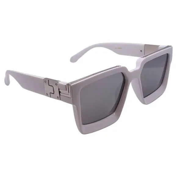(C) 6143 | Square Mirrored Lens Sunglasses