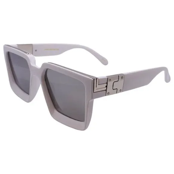 (C) 6143 | Square Mirrored Lens Sunglasses