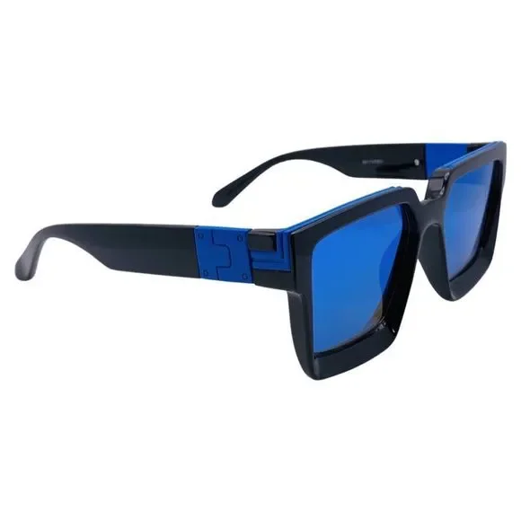 (C) 6143 | Square Mirrored Lens Sunglasses