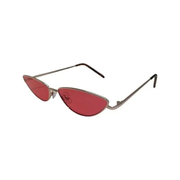 Red Slim Cateye Sunglasses