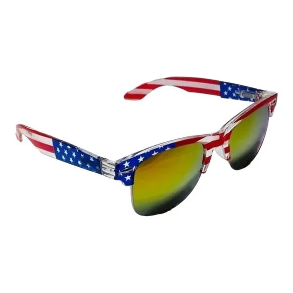 6026 | American Flag Browline Sunglasses