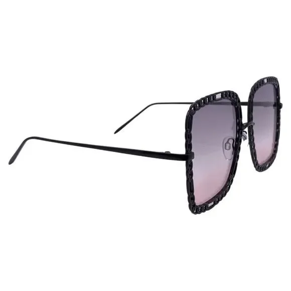 Pink Chain Accented Ladies Sunglasses
