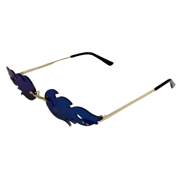 6076 | Mirrored Flame Novelty Sunglasses