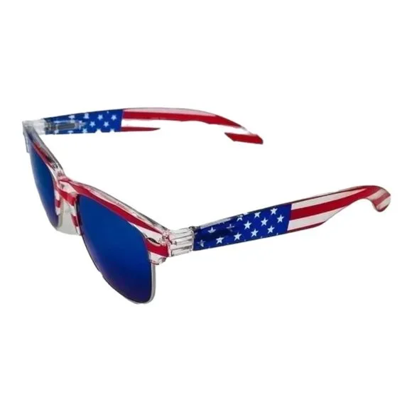 6026 | American Flag Browline Sunglasses